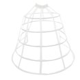thumbnail image 3 of Women's Cage Pannier Hoop Skirt Bustle Petticoat (5 Hoops) White, 3 of 6