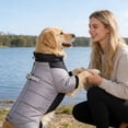 thumbnail image 4 of Winter Coat with Shoulder Straps Warm Jumpsuit Four Legged Design Polyester Fabric Adjustable for Small Medium Dogs Cold Weather Outdoor, 4 of 7