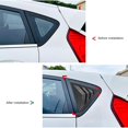 thumbnail image 4 of ZOUSSIQI Rear Side Window Louver Privacy Reduce Temperature Air Vent Shade Cover for Fiesta MK7 7.5 2008-2017 (Carbon Fiber Style) CA919-51620, 4 of 9