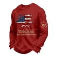 thumbnail image 2 of 250th Anniversary Usa Shirt Mens T-Shirts Long Sleeve Independence Day Freedom T-Shirt Big & Tall Trendy America Pullover Muscle Tee, 2 of 3
