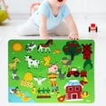 thumbnail image 1 of Tablero ocupado de fieltro Montessori, juguete educativo de aprendizaje, actividades preescolares, material didáctico, juguete sensorial para viajes Granja Hugo juego de mesa ocupado, 1 of 10