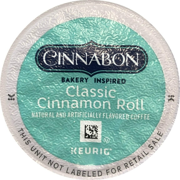 Cinnabon Classic Cinnamon Roll Keurig Single-Serve K-Cup Pods, 18 Count (Packaging May Vary)