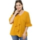 thumbnail image 3 of Blusa Agnes Orinda BluCon Cuello V Volantes Amarillo 3XL, 3 of 6
