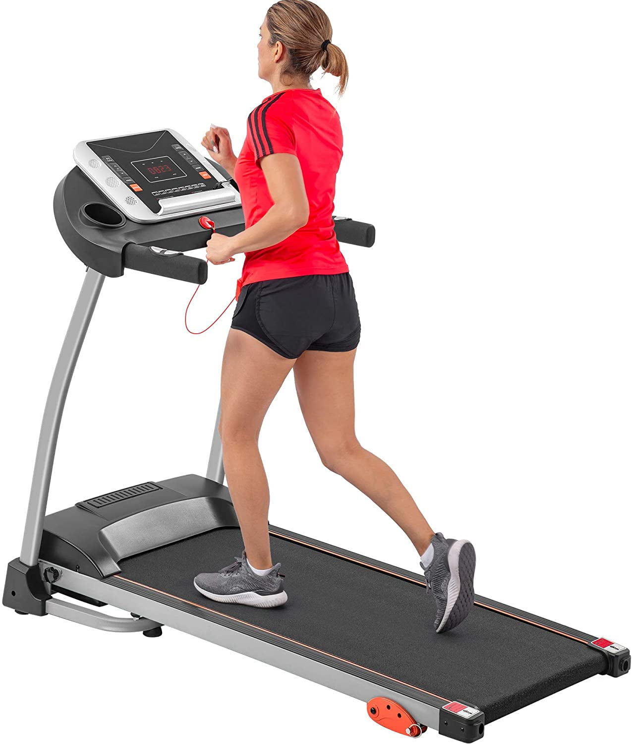 Treadmill Mechanical Adjustable Folding 265 LBS Weight Capacity with LCD Display，l Walking Running Machine For Home,Office & Gym 