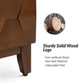 thumbnail image 3 of Tina's Home Modern 2-Drawer Solid Wood End Table with Built-in USB & Power Outlet, Small Space Storage Cabinet for Living Room, Office (Walnut, Set of 2), 3 of 7