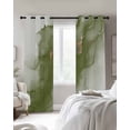 thumbnail image 3 of Fsddascl Sage Green Marble Blackout Curtains for Bedroom/Living Room, Thermal Insulated Kitchen Curtains, Modern Ombre Abstract Ink Painting Art Grommet Darkening Window Treatment Drapes 27.5"x39"x2, 3 of 8