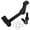 Black, variant on BUCKLOS PM/IS Front Rear 180/216mm Disc Brake Caliper Mount Adapter Gear Parts Accessories, CNC Machined Aluminum Alloy Rotor Adapter with Bolts for MTB/Road Bicycle