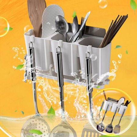 snorda Magic non-trace tape hook tableware drain storage box three chopsticks cage