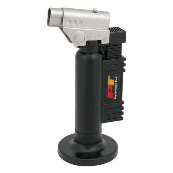 Performance Tool Butane Torch W2002 Refillable; 20 Minutes Burn Time; 2500 Degrees Fahrenheit; Torch Tip; Adjustable Gas Flow