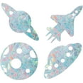 thumbnail image 1 of 16 pegatinas anticolisión para ventanas con diseño de planetas, arcoíris, para evitar colisiones de pájaros, vinilo prismático no adhesivo., 1 of 9
