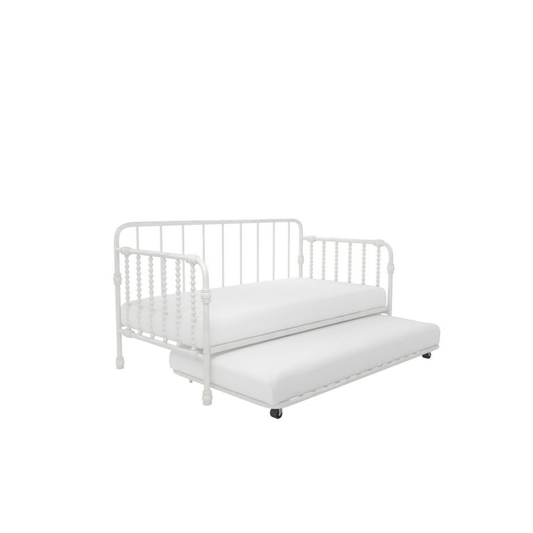 Little Seeds Monarch Hill Wren Metal Daybed with Trundle Twin White Walmart