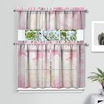 thumbnail image 2 of Abstract Oil Watercolor Kitchen Curtain Valance 3 Piece Set for Kitchen Curtains and Valance Set Short Curtain Sink Window Decor 36 Inch Small Window Treatment Tier 27.5x36 Length, 2 of 6