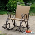 thumbnail image 2 of International Caravan Valencia Resin Patio Rocker in Honey Pecan, 2 of 2