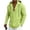 #450-Green, variant on Ceisia Men's Solid Color Casual Linen Hooded Top with Half-Button Placket Long Sleeve Breathable Spring Summer Shirt Light Blue Gifts for Father 1X