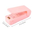 thumbnail image 2 of 2 Pcs Mini Scelleuse de Sacs Portable Scelleuse Alimentaire à Main à Piles (Rose, Sans Pile), 2 of 8