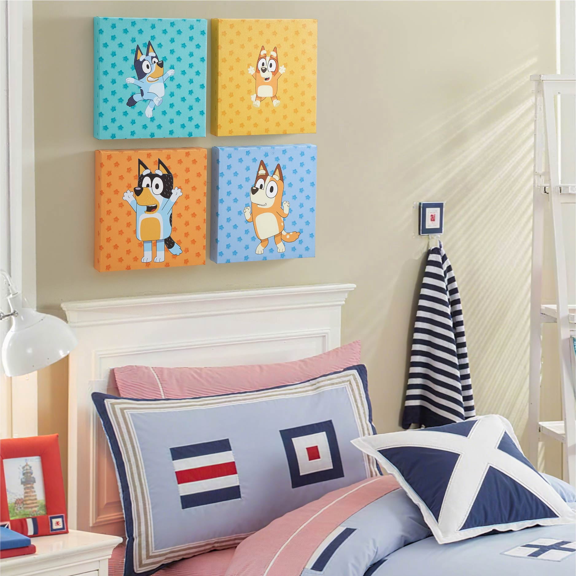 Bluey Wall Décor for Kids Room, 4-Pack