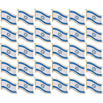 thumbnail image 1 of (A Partir 50) Insignia Metal Broche Esmaltado Pintado Insignia La Israel 1 Una Sola Cara, 1 of 8