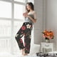 thumbnail image 5 of Balery Fly Agaric and Flowers Pantalones de pijama para mujer, pijamas ultraligeros, pantalones de estar por casa-XX-Large, 5 of 6