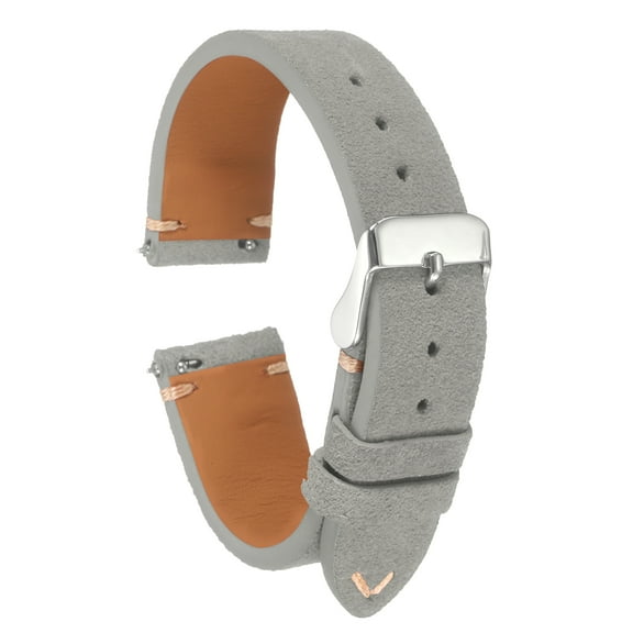 Uxcell Suede Leather Strap Watch Bands Quick Release 18mm Vintage Watch Straps Classic Watchband Grey