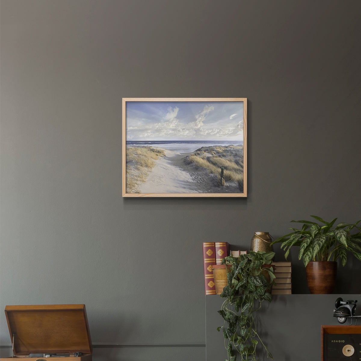 Aisle Marker by Mike Calascibetta - Restickable Framed Giclée Print