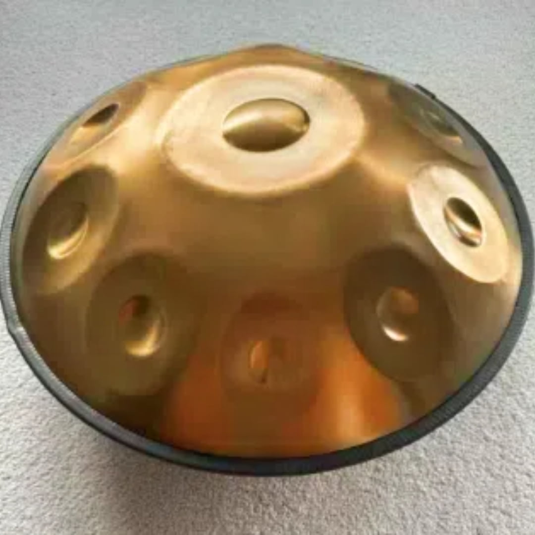 Stainless steel hand drum pure hand-made gold ten-tone hand disc clear sound strap bag suitable for beginners