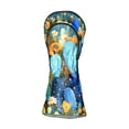 thumbnail image 6 of Golf Head Covers Blue Plants Design for Driver, Wood & Hybrid, Premium Waterproof PU Leather with Plush Lining, Unique Botanical Golf Gifts, 6 of 10