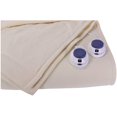 thumbnail image 1 of Luxury Micro-Fleece Low-Voltage Electric Heated Queen Size Blanket, Natural, 1 of 6