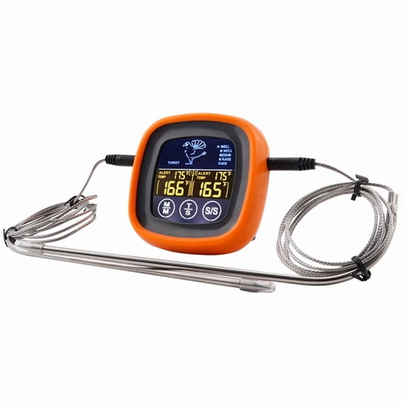Double Needle Food Thermometer Kitchen Baking Touch Digital Display Thermometer Probe Type Meat Barbecue Thermometer