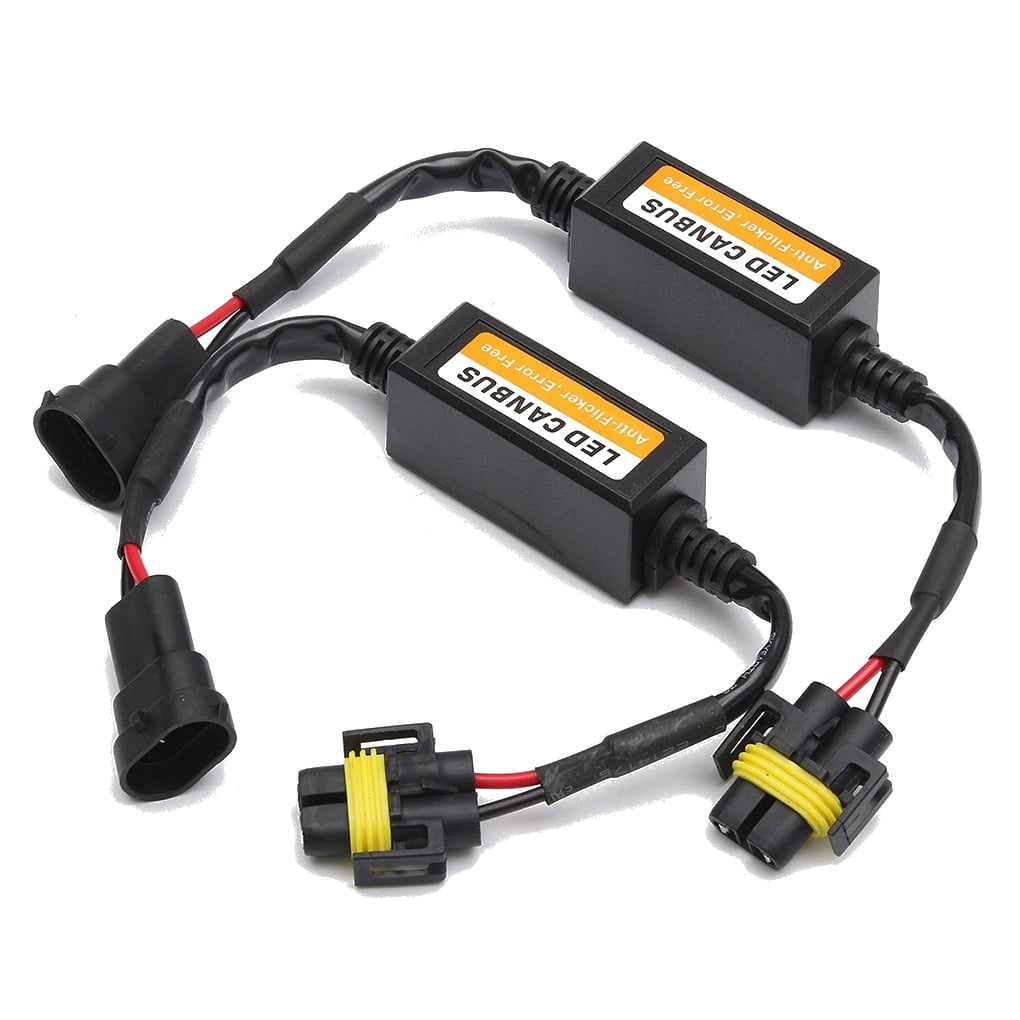 Widealiff 1 Pair H11 LED Headlight Resistor Front DRL Light Anti