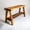 Light Walnut, variant on Intrinsic Haven Farmhouse Entry Bench, Solid Pine Wood, 36W x 20.5H x 12D inches, with Storage Shelf