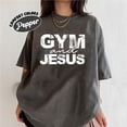 thumbnail image 2 of NTKHub Gym and Jesus T-Shirt – Faith-Based Workout Graphic Tee, Religious Fitness Shirt for Men and Women, Christian Gym Gift Idea Full Size S-4XL, 2 of 7