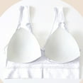 thumbnail image 4 of Fabrcox Womens Sports Bras No Underwire Sports Bralettes with Removable Pads Comfortable Workout Fitness Yoga Full Coverage Bras White 48, 4 of 5