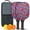 Pioneer Flower Floral-2, variant on Pickleball Paddles Set,Pioneer Flower Floral Print Pattern Fiberglass Surface Pickleball Racket Set with 2 Indoor Outdoor Pickleball Balls and Pickleball Bag,Pickle-ball Equipment
