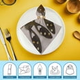 thumbnail image 6 of WYYP Rabbits Bow Heart Dinner Napkin for Dining Table Kitchen Party Housewarming Decor 6 PCS, 6 of 7