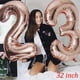 thumbnail image 2 of 5 Colores 32 Pulgadas Foil Number Globos 0-9 Dígitos Helio Feliz Año Nuevo Boda Cumpleaños Fiesta Número Balaos Decoración Gao Jiahui unisex, 2 of 2