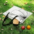 thumbnail image 5 of Elegant Line Art Blooming Flowers Branch Waterproof Picnic Blanket with Foldable Zipper, Suitable for Outdoor Use, Suitable for Travel, Camping, Beaches, Parks, Grasslands, Picnic Blanket Accessories, 5 of 7