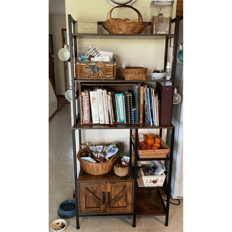 6-Tier Kitchen Bakers Rack with Hutch, Industrial Microwave Oven Stand —  Farmhouse Kitchen and Bath