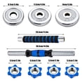 thumbnail image 3 of Kit mancuernas 3 en 1 Multiuso con varilla de conexión Set pesas y Mancuernas pesas con barra de discos Ajustables a 20 Kg para entrenamiento de ejercicio en el gimnasio en casa, 3 of 5