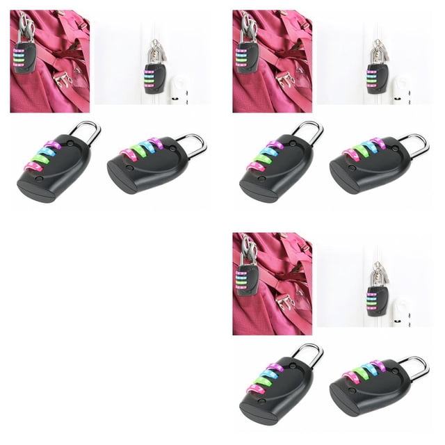 Kenally Office 4-digit Combination Lock Camping Business Accessories Trip Suitcase Luggage Padlock Door Resettable Security Locker Gate Type2 NO2 Kenally CBP085610