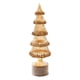 thumbnail image 1 of Rotating Light-Up Glass Christmas Tree Ornament with Slow Spin and Warm LED Glow for Holiday Table Decor, 1 of 1