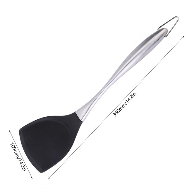 Espátula de mango largo, espátula de silicona de acero inoxidable Espátula de cocina Espátula de silicona Mejore su experiencia