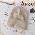 thumbnail image 2 of Gorro Scotamalone de punto con puños unisex, color beige, 2 of 5
