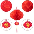 thumbnail image 4 of 10 Pack Chinese Red Paper Lanterns Hanging Red Paper Lanterns Festival Decor, 4 of 6