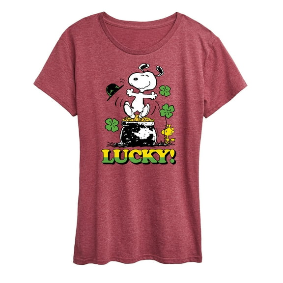 Peanuts - Lucky - Women's Short Sleeve Graphic T-Shirt