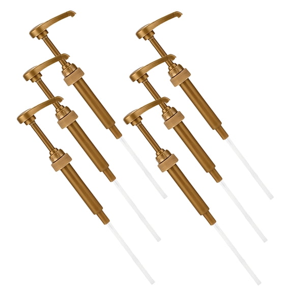 LOLIPPYY 6Pcs Bottle Pump Dispenser Syrup Pump Replacement Made from Sturdy PP Material