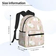 thumbnail image 2 of Pofeuu Rabbit Print Laptop Backpack Travel Canvas Backpack for School Lightweight and Comfortable Backpack College Backpack Schoolbag, 2 of 6