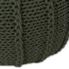 thumbnail image 6 of GDF Studio Agatha Modern Knitted Cotton Round Pouf, Green, 6 of 7