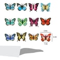 thumbnail image 4 of 12pcs 3D Butterfly Wall Stickers LED Lights, EEEkit Colorful Removable Luminous Decals, 4 of 6