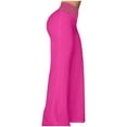 thumbnail image 6 of pstuiky Wide Leg Yoga Pants for Women, Solid Color Casual Long Palazzo Pants High Waisted Pants With Belt Comfy Womens Pants Hot Pink M, 6 of 6