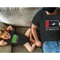 thumbnail image 3 of 100% Charged and Low Battery Baby Bodysuit & Men's T-Shirt Funny Matching Set Father Black XXX-Large / Baby Black NB (0-3M), 3 of 6